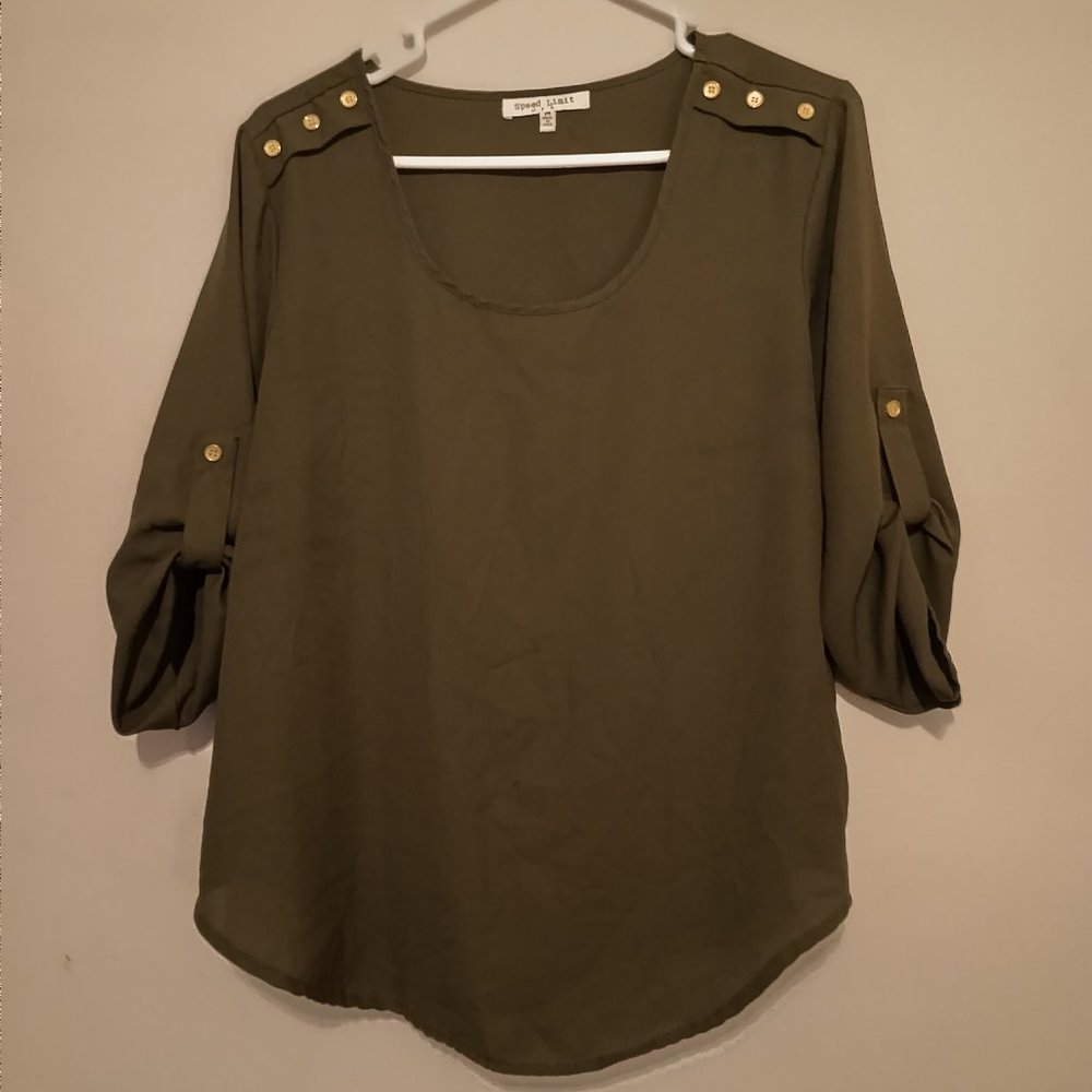 Green blouse